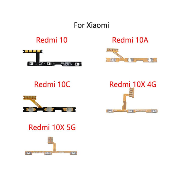 Cable flexible de encendido, apagado y control de volumen para Xiaomi Redmi 10 10A 10C 10X 4G 5G