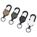 1Pcs Retractable Badge Reel Heavy Duty Clip Carabiner Keychain Portable Extendable Key Holder for Men Outdoor Bag Accessorie