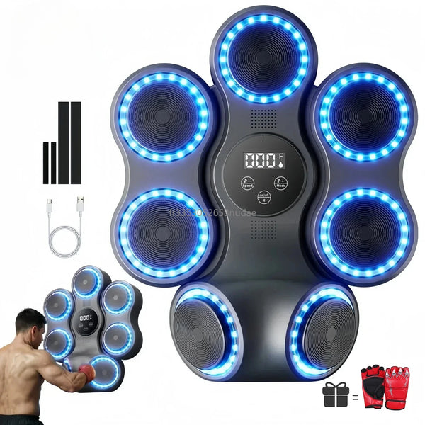 2025 New Music Boxing Machine Bluetooth Adult Electronic Wall Target HookPunch Equipment Target Wall Mounted Gym Home Equipment