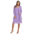 2 Pieces Chiffon Dress Set Women Casual Long Sleeve Solid Cardigan Dress Elegant Wedding Evening Party Dresses Clothing Vestidos
