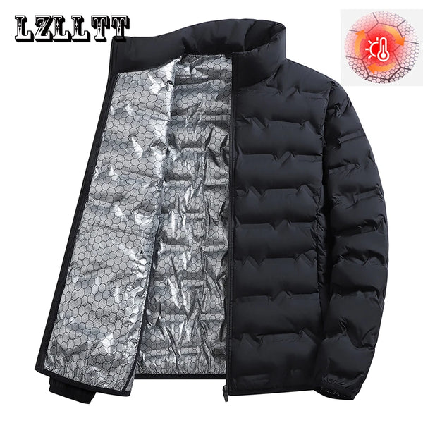 Chaquetas cálidas de invierno para hombre, cortavientos informales de marca, abrigos tipo parka impermeables de otoño, moda masculina LZLLTT