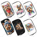 Watercolor Yorkshire Terrier Long Wallet, Zip Card Holder and Clutch for Women