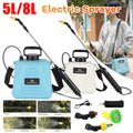 5/8L Electric Sprayer Rechargeable Plant Sprayer Watering Can With Spray Gun High Pressure Garden Sprayer Irrigation Tools