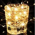 Solar Fairy Light String Outdoor Waterproof LED String Light Garden Tree Decoration Wireless Light String Warm Light Atmosphere