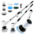 Electric Cleaning Brush Household Cleaning Device Wireless Power Spin Scrubber with 7 Brush Heads Rotary Scrubber with 2 Speeds