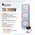 JONSBO TH-360 White Water Cooler 120mm ARGB Fan TH-240 AIO CPU Liquid Cooling Integrated Water-cooled LGA1700 115X 1851 1200 AM5