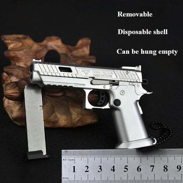 1:3 Alloy Model Mini Toy Gun Detachable Ejection Shell TTI2011 Metal Ornaments Decompression Toy Men's Gift Home Accessories