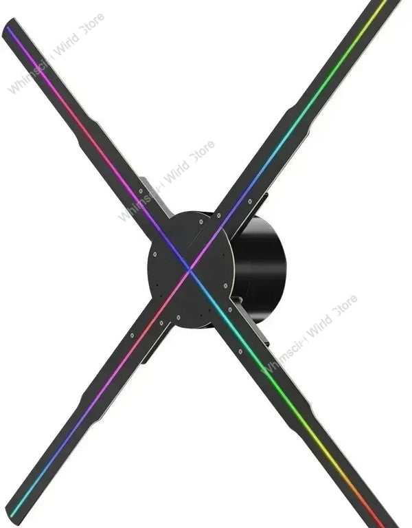 Ventilador holográfico Wifi de 50 cm, máquina de publicidad 3D, letrero de 576 LED, reproductor HD inteligente tipo neón, incluye tarjeta de memoria de gran capacidad gratis