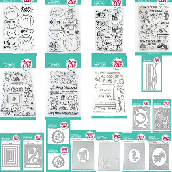 2021 New Christmas Halloween Clear Stamps and Metal Cutting Dies Set For Making Greeting Card Scrapbooking