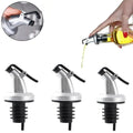 1/3/5Pcs ABS Oil Bottle Stopper Lock Good Sealing Press Design Wine Pourers Kitchen Bar Tool Silicone Rubber Olive Oil Sprayer