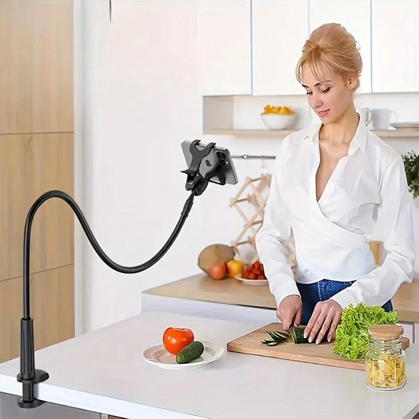 Soporte de clip para teléfono con brazo flexible de cuello de cisne y pinza de sujeción para accesorios de iPhone 15 Pro Max, nuevo
