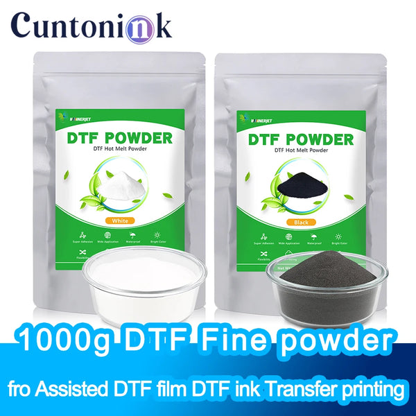 1000g 1kg Polvo DTF Polvo Fino para Película DTF, Transferencia de Tinta DTF, Impresión en Camisetas, Ropa, Zapatos y Telas