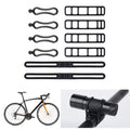 Bicycles Silicones Strap Mount Strap, Cycling Flashlight Mount Fixing Tie Strap for Handlebars Light 24BD