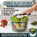 Vegetables Salad Spinner Lettuce Leaf Vegetable Dehydrator Multifunctional Vegetable Washer Salad Vegetable Dryer Mixer