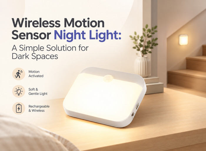 Wireless Motion Sensor Night Light: A Simple Solution for Dark Spaces