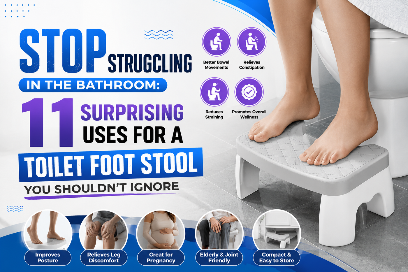 Stop Struggling in the Bathroom: 11 Surprising Uses for a Toilet Foot Stool You Shouldn't Ignore
