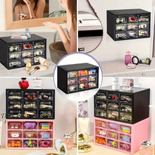 Transparent Nine-Grid Desktop Organizer