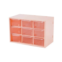 Transparent Nine-Grid Desktop Organizer