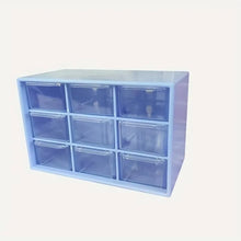 Transparent Nine-Grid Desktop Organizer
