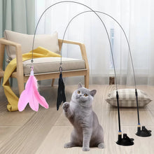 Rainbow Ribbon Cat Teaser Wand