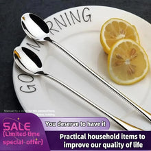 Long-Handled Stainless Steel Stirring Spoons NEW