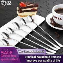 Long-Handled Stainless Steel Stirring Spoons NEW