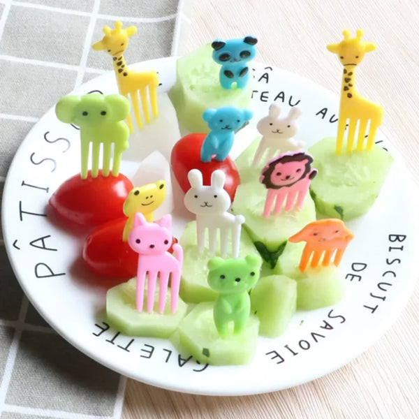 Cartoon Animal Food Picks