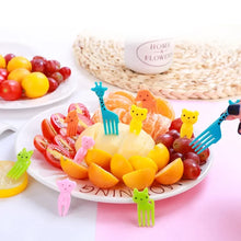 Cartoon Animal Food Picks