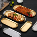Gold Stainless Steel Serving Platter