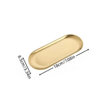 Gold Stainless Steel Serving Platter