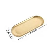Gold Stainless Steel Serving Platter