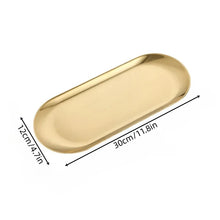 Gold Stainless Steel Serving Platter