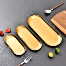 Gold Stainless Steel Serving Platter