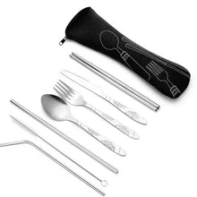 Portable Stainless Steel Camping Cutlery Set