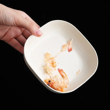 Square Wheat Straw Snack Tray