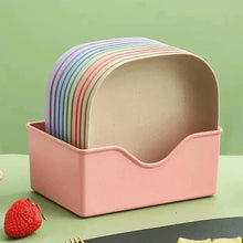 Square Wheat Straw Snack Tray