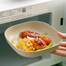 Square Wheat Straw Snack Tray