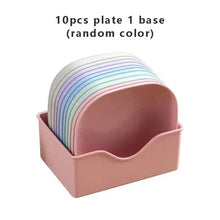 Square Wheat Straw Snack Tray