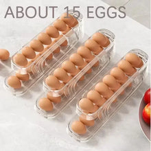 Bilayer Automatic Rolling Egg Organizer
