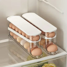 Bilayer Automatic Rolling Egg Organizer