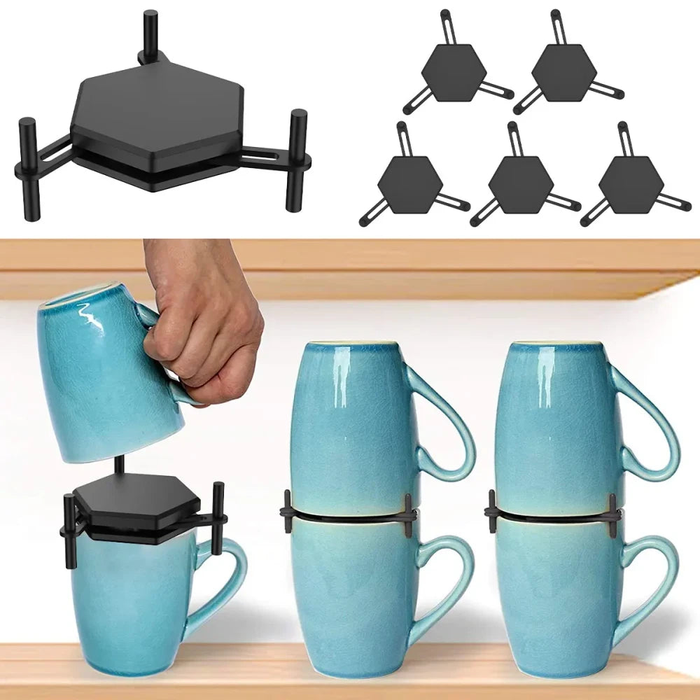 Adjustable Stackable Coffee Mug Organizer