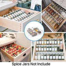 Expandable Acrylic Spice Drawer Organizer