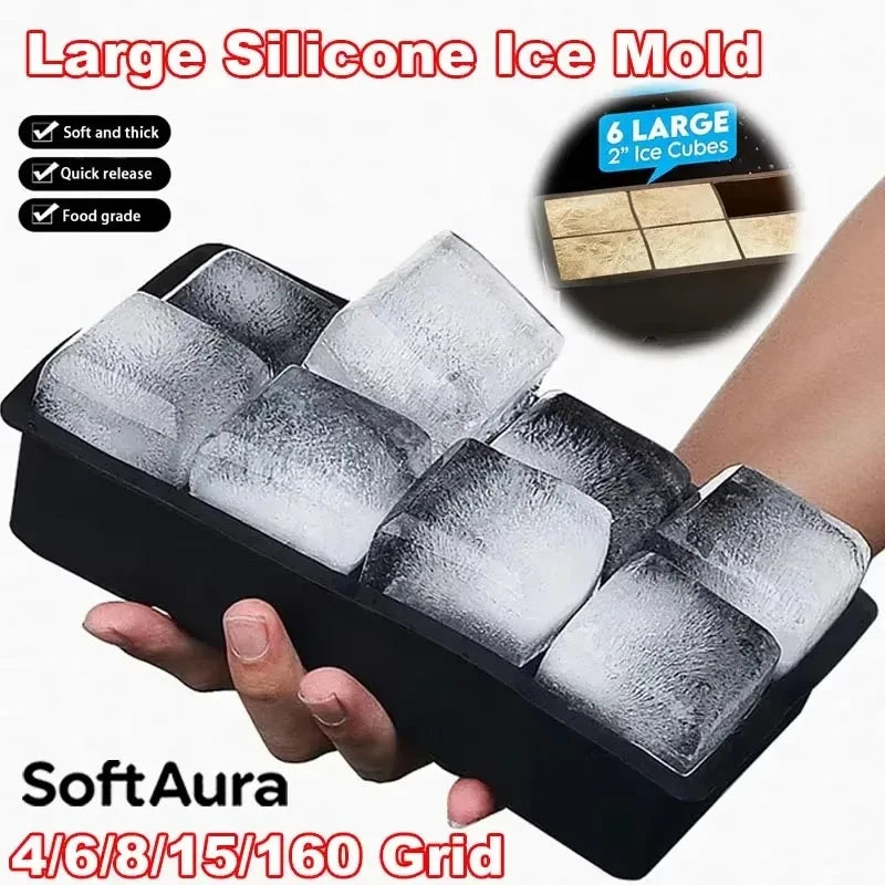 Silicone Square Ice Cube Tray