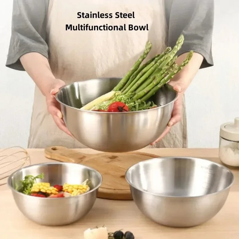 Durable Stainless Steel Mixing Bowls