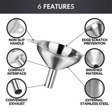 Stainless Steel Kitchen Funnel Set