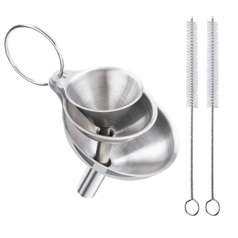 Stainless Steel Kitchen Funnel Set