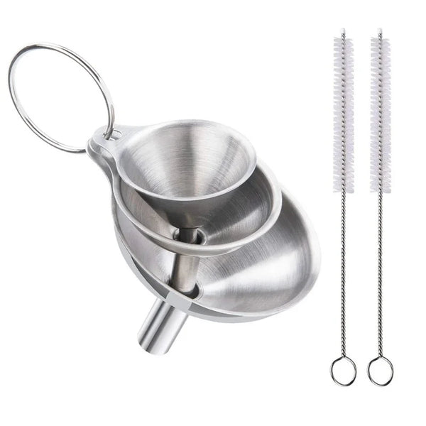 Stainless Steel Kitchen Funnel Set