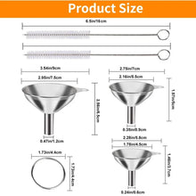 Stainless Steel Kitchen Funnel Set