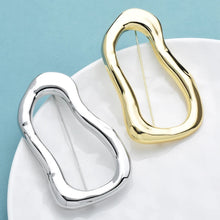 Geometric Stainless Steel Brooch