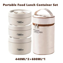 Stackable Stainless Steel Thermal Lunch Set
